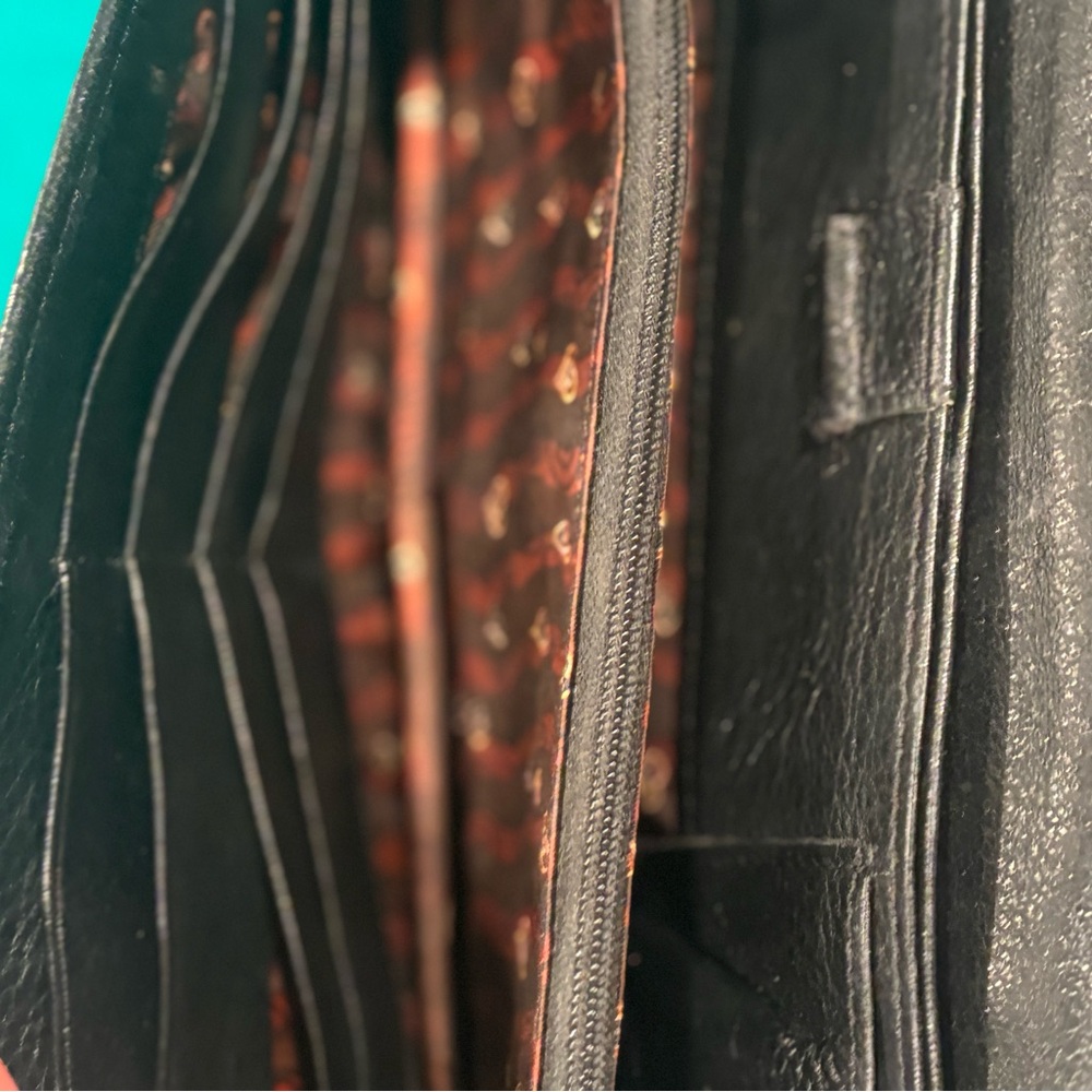 Brighton Vintage Croc embossed clutch organizer - Picture 6 of 10